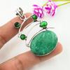 Изумруд, хромдиопсид кулон, ювелирные изделия из цельного серебра 925 пробы с драгоценными камнями, кулон ручной работы, на День благодарения