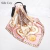 High-quality Luxurious Silk Scarves Headband Scarfs Neck Scarf For Women Chain Silk Scarf Women's Decorative Shawl