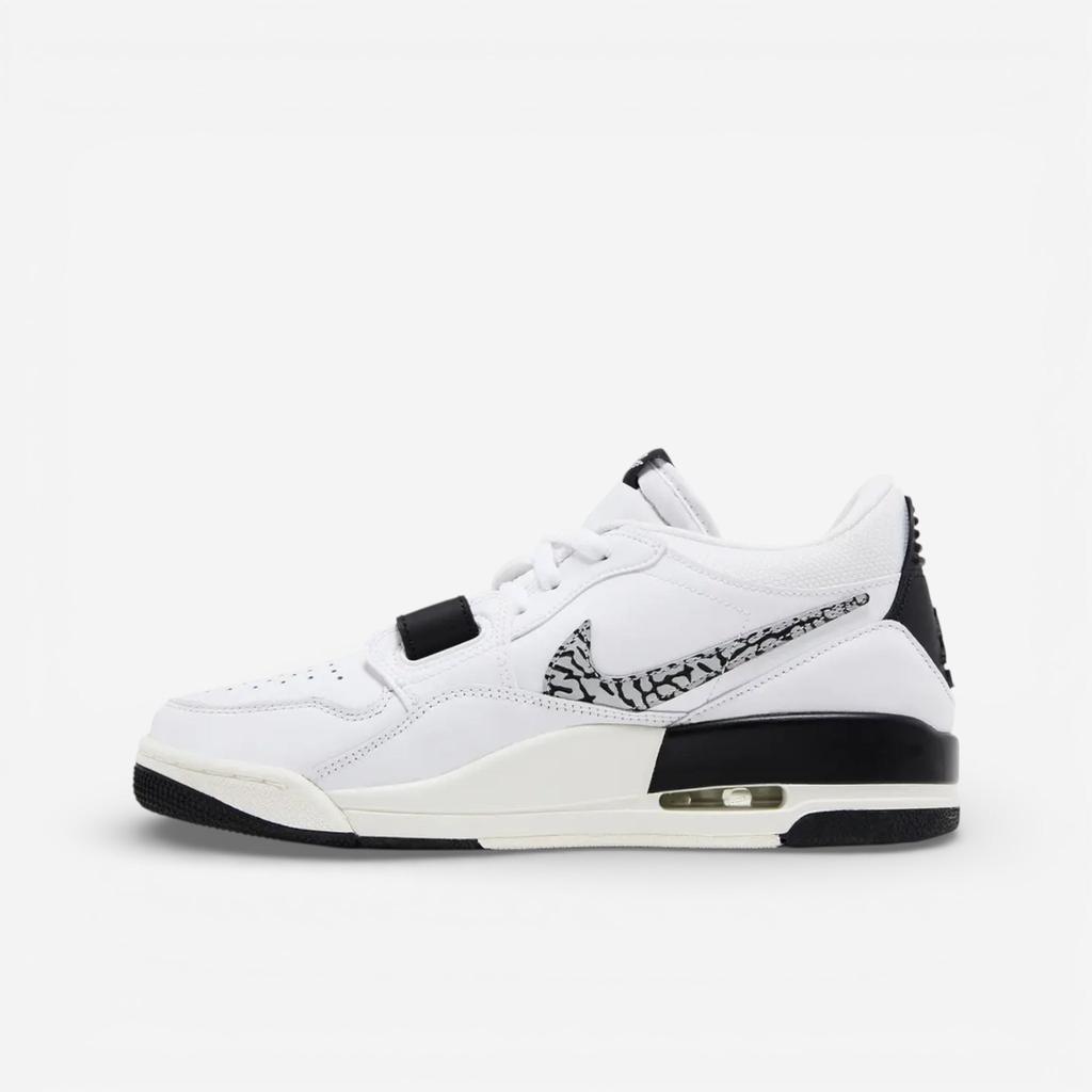 Jordan Legacy 312 Low Белый Черный Слон Swoosh