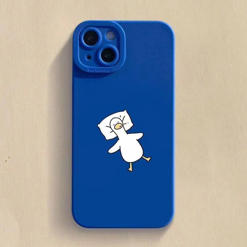 Animation Fashion Soft Lovely Phone For Iphone 14 11 Plus Mini 12 Max 6 XS 7 X 8 13 Pro 6s XR Silicon Straight TPU Case Cover