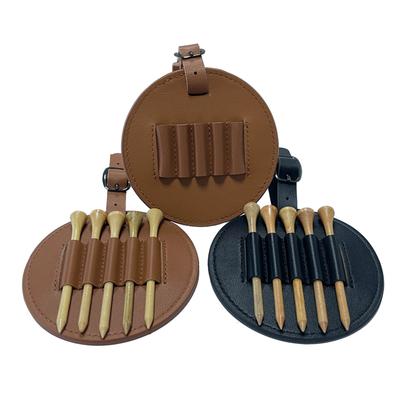 Водонепроницаемый держатель для гольф-ти из ПУ кожи, сумка для хранения гольф-ти, чехол с вставкой для шипов для гольфа, подарок для гольфиста, мужчины и женщины