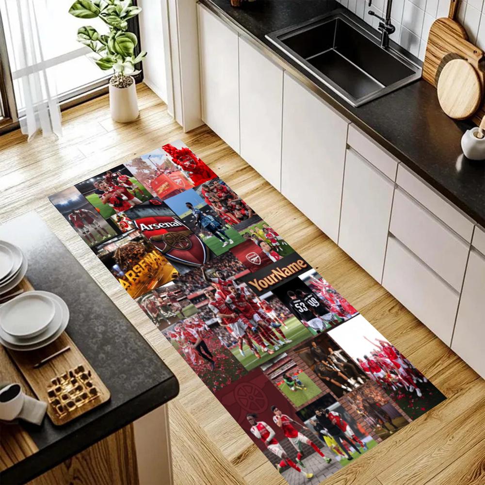 Arsenal Customize Your Name Kitchen Rug Runner Rug Laundry Mat Hallway Entryway The Best Gift Choice