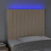 VidaXL LED Headboard Bedroom Furniture Single Bed Accessory Headboard Bed Frame Interior Cream 3122657