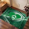 Werder Bremen Football Print Crystal Velvet Rug, Comfortable Water Absorbent Non Slip Indoor Floor Carpet