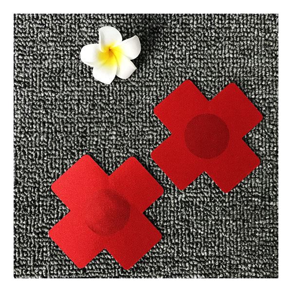 New Fashion Women Sexy Experience 1pair (2Pcs) Print 4 Colors Choice Cross/X Disposable Self Adhesive Pasties Nipple Cover