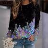 Women's Fashion Casual Spring Fall Long Sleeve O-Neck Blouses & Shirts