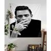 Rock Music Band Star Johnny Cash Black White Hanging Bohemian Tapestry Bohemian Wall Tapestries Mandala Kawaii Room Decor