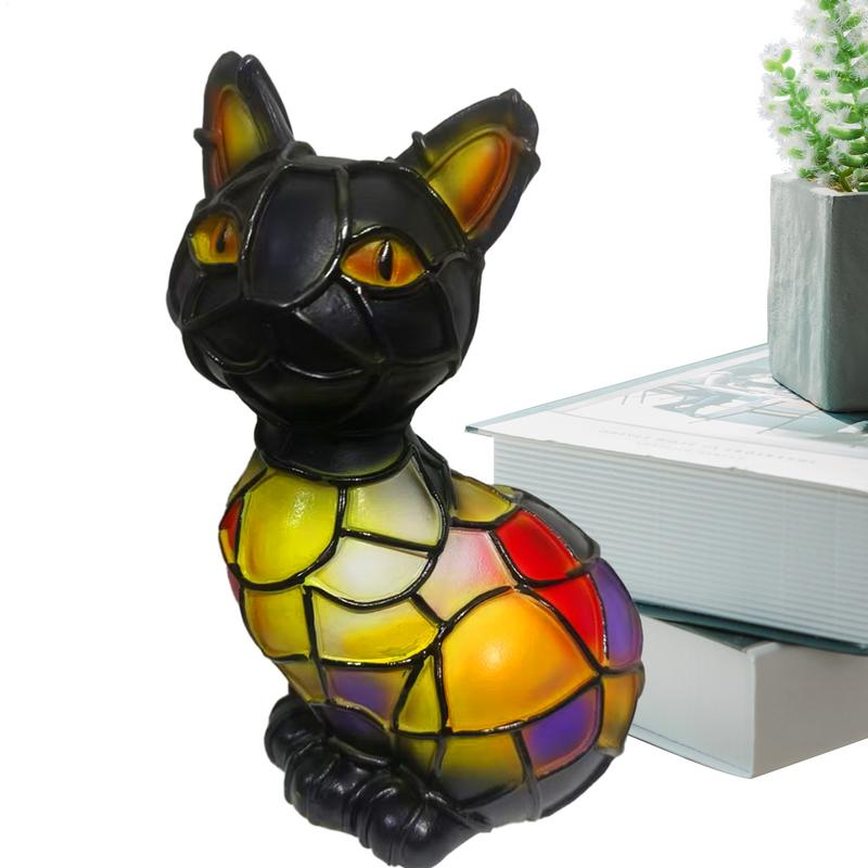 Animal Table Lamp LED Animal Bedside Table Lights Handmade Resin Sculpture Lamp Colorful Night Lighting for Nursery Bedroom Home