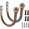 Decorative Curtain Holdbacks,ULIFESTAR Wall Mounted Window Drapery Tiebacks Hooks Drape Holdbacks Holders for Bedroom,Livingroom,Office with