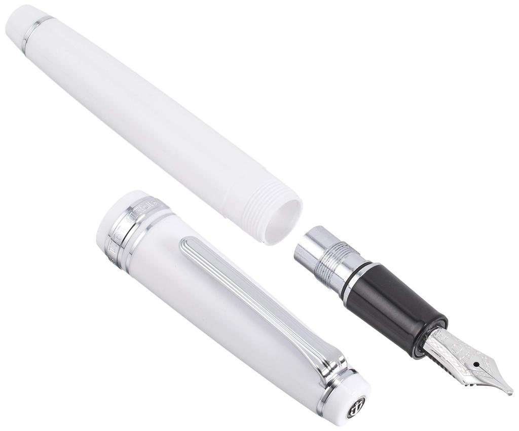 Sailor fountain pen Professional Gear Slim Silver White Zoom 11-1222-710