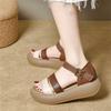 Muffin Platform Sandals Women's New Summer Wear Fashion Women's Shoes Light Leather Shoes Soft Soles Not Tired Feet
