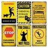Caution Notice Zone Plate Warning Children Plaque For Garage Danger By Man Cave Metal Painting Decorative Iron Signs Retro Home