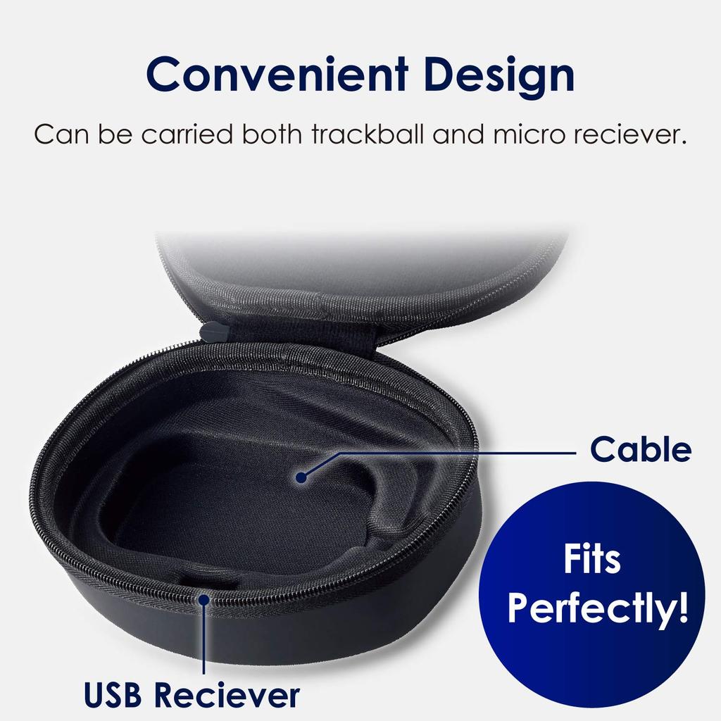 Чехол для трекбола ELECOM серии Portable Storage Black [только M-XT] Приемник/кабель BMA-XT2BK