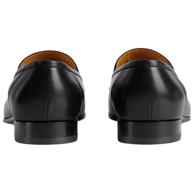 Gucci Женские лоферы Interlocking Jakarta, черный цвет, артикул 669816 1W600 1000