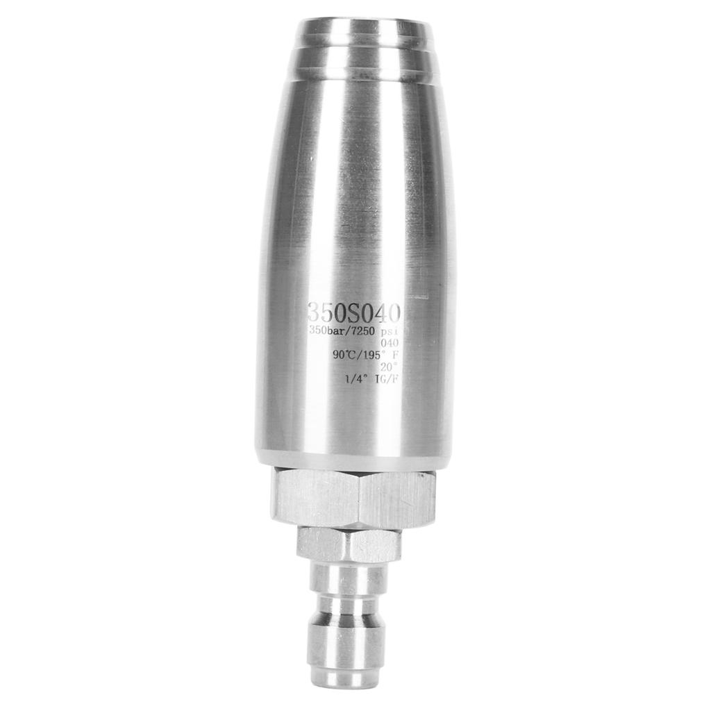 High Pressure Rotary Nozzle 1/4inch Quick Connector 350bar Stainless Steel Pressure Washer Rotating