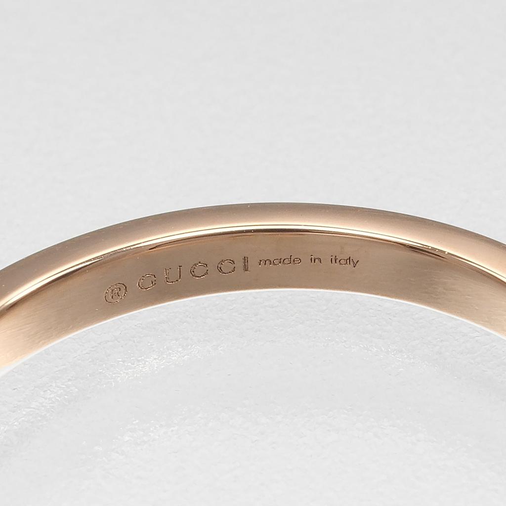 GUCCI GG running Ring K18 Pink Gold/diamond #6.0(US Size) 2.37g Women Used