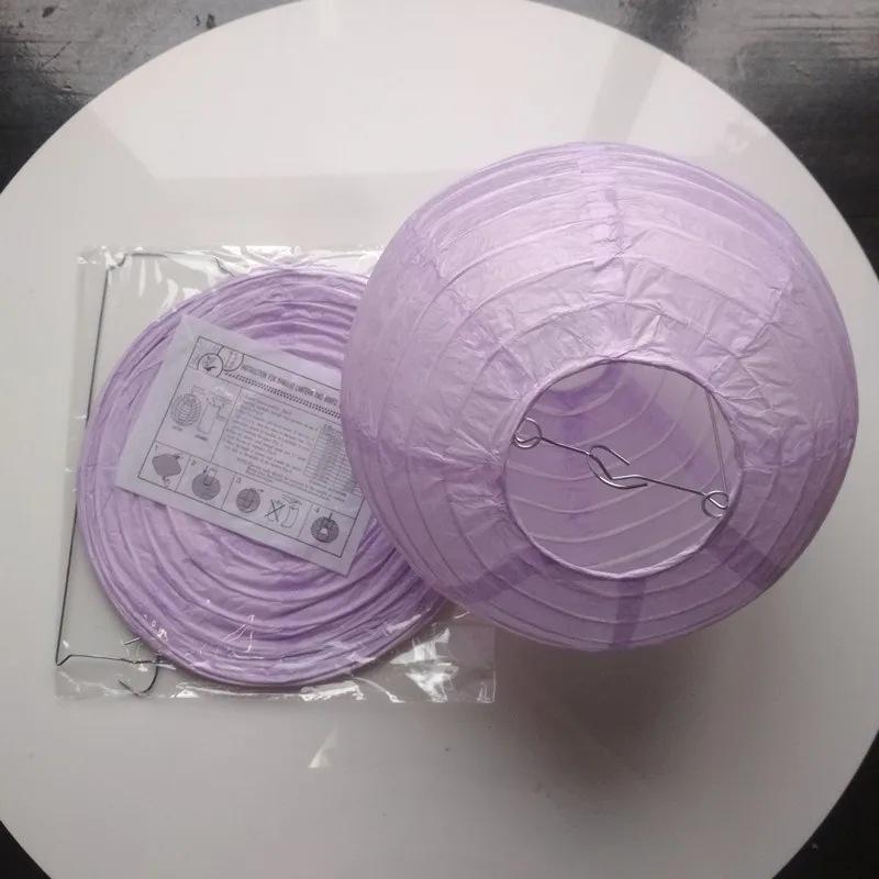 Круглый белый бумажный фонарик 10 дюймов, красный фонарик для Праздника середины осени и свадебного украшения