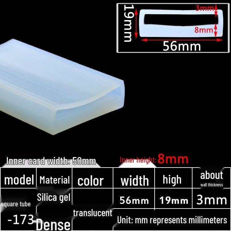 High-Temperature Resistant Silicone Square Tubing: Durable, Customizable, Aging-Resistant Rubber Sheath and Hollow Sealing Strip.