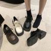 Мода 2025 Женская Весна Новые Черные Туфли на Плоской Подошве на Шнуровке Женские Лоферы Туфли-лодочки Дизайнерские Повседневные Кожаные Оксфорды Q67