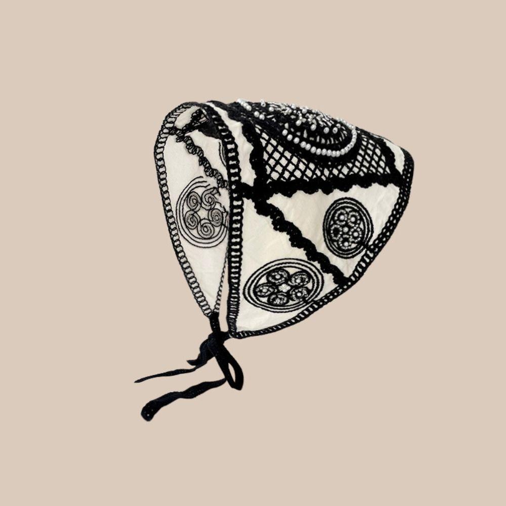 Французский пасторальный стиль платок шапка вязаная повязка на голову полотенце новая мода треугольная повязка на голову