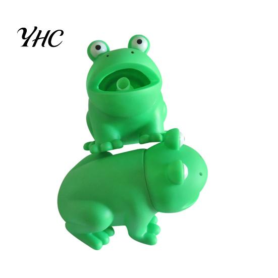 Interactive Dog Toy Chew with Sounds Effect Cartoon Frog Shaped Pet Teeth Cleaning Supplies