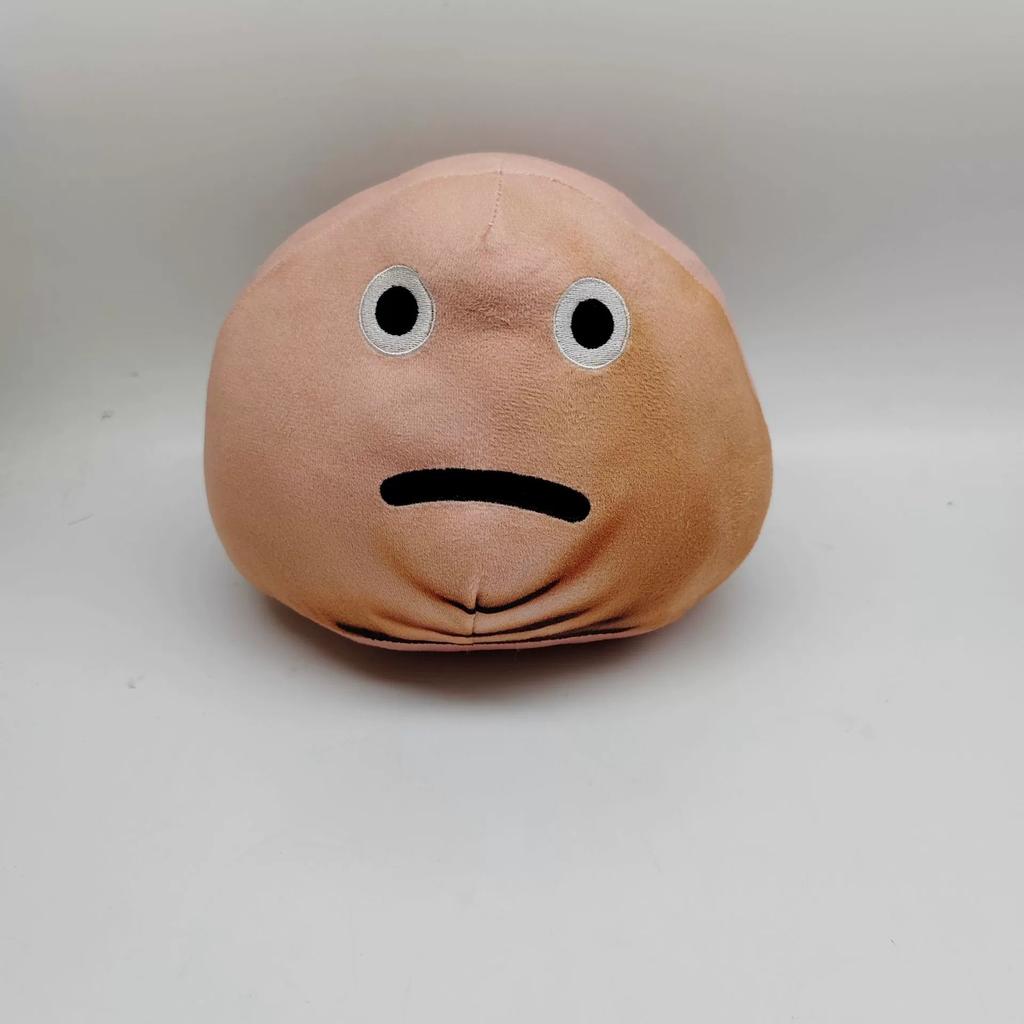 20cm Evil Pou Revenge Plushie Doll, Terrifying Flesh Colored Triangular Doll,Pou's Revenge Plush Doll Pillow for Fans