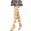 1Pair Cotton High Quanlity Cosplay Over Knee Overknee Women Stockings Thigh High Long Popular Striped Cute Sweet Girls Socks  Unique