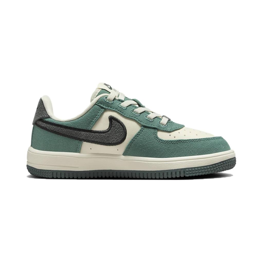 Nike Force 1 LV8 3 EasyOn PS Notebook Doodle Pack - Vintage Green Kids Sneakers Coconut-Milk Bicoastal Gum-Dark-Brown HJ4293-100