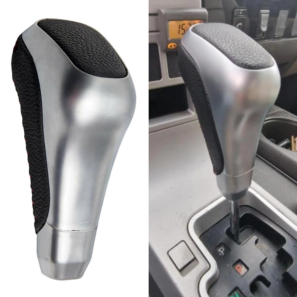 Superior Quality Leather Shift Knob for For TOYOTA For 4RUNNER and For TUNDRA Durable and Stylish Black Silver