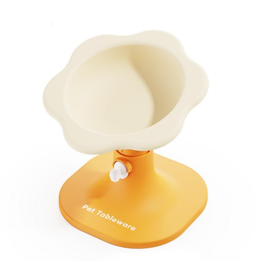 Creative Pet High Footed Bowl Adjustable Height Angle Non-Slip Cat Food Water Bowl Cartoon Cute Pet Water Feeder Container