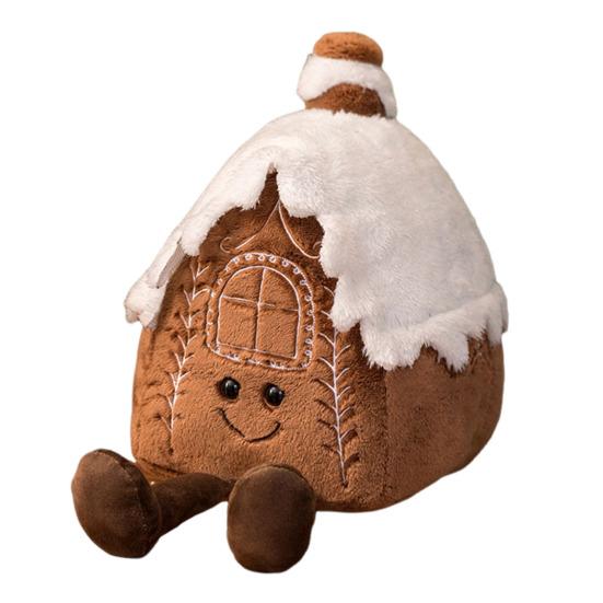 Пряничный человечек плюшевая кукла подушка мягкая милая рождественская декоративная подушка для домашнего дивана-кровати