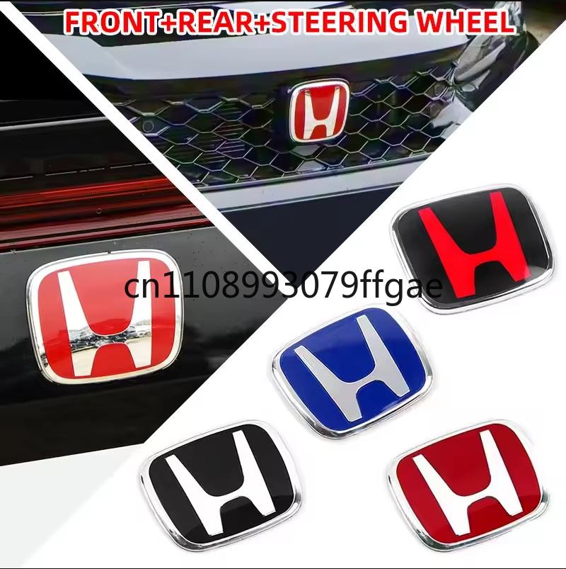 1 шт. 3D H Индивидуальная наклейка-значок для Honda Civic VEZEL CRV City Accord Fit Odyssey Капот Автомобиля Передняя Решетка Задний Багажник Наклейка H