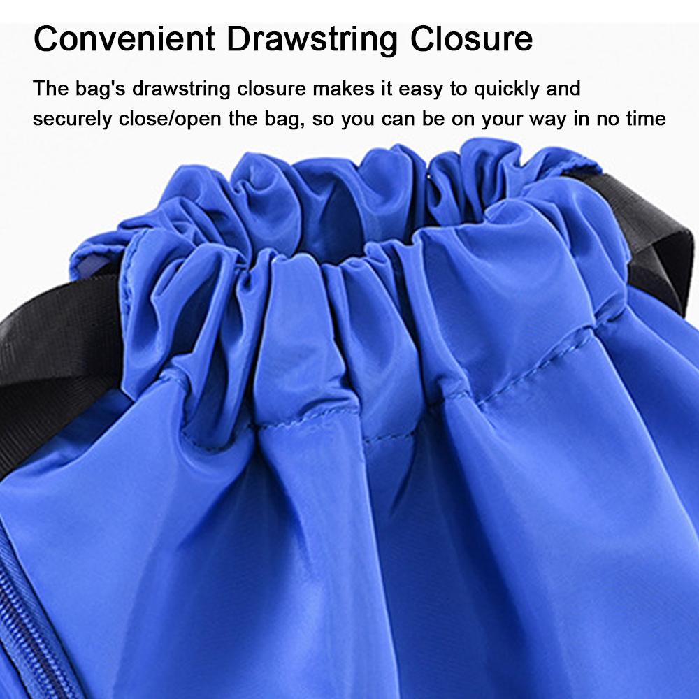 Outdoor Sports Balls Backpack Drawstring Bag Portable Oxford Cloth Basketball Football Organizing