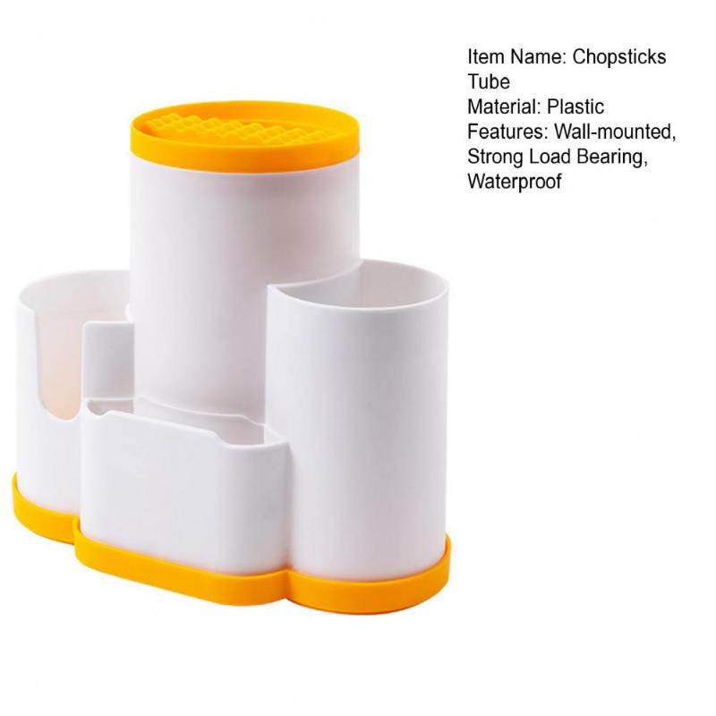 Пластиковая сливная трубка для палочек для еды, бытовая креативная клетка для палочек для еды, подставка для хранения кухонных ложек, ящик для хранения посуды, корзина для палочек для еды