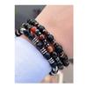 Натуральный камень 3 шт. Особая комбинация Удача-успех-процветание-энергия-злой глаз Натуральный браслет унисекс Blkt.ns05