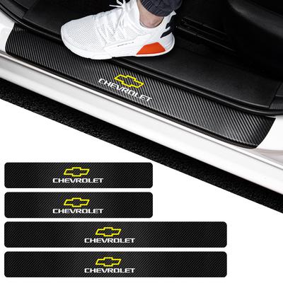 4 шт. Наклейка на порог двери автомобиля из углеродного волокна для Lacetti Aveo Cobalt Cruze Malibu Trax Camaro Sail Captiva Epica