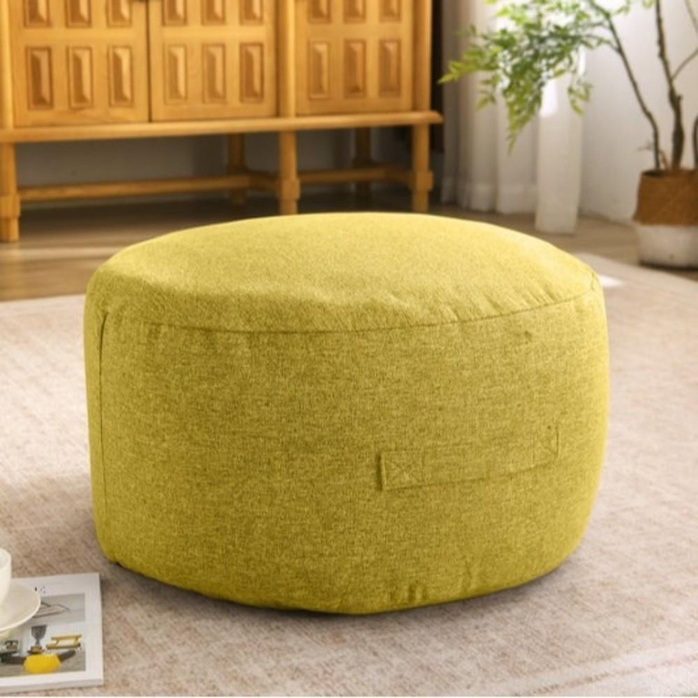 Large Capacity Round Seat Cushion Cover Large Opening Sofa Stool Cover For Living Room Home Use