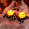 1PCS Halloween Decorations LED Candle Light Plastic Spider Pumpkin Lamp for Home Bar Haunted House Halloween Party Decor