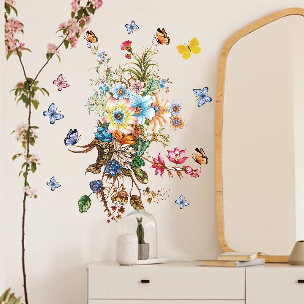 Красочная съемная наклейка на стену «Бабочка» JS-N1632