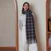 Small Sweet Potato Classic Warm Scarf Imitation Cashmere Fringed Plaid Scarf Unisex College