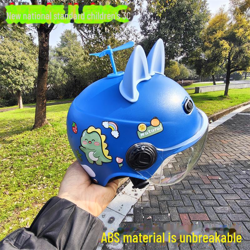 Регулируемый детский электрический мотоциклетный шлем для мальчиков и девочек - Защита от солнца