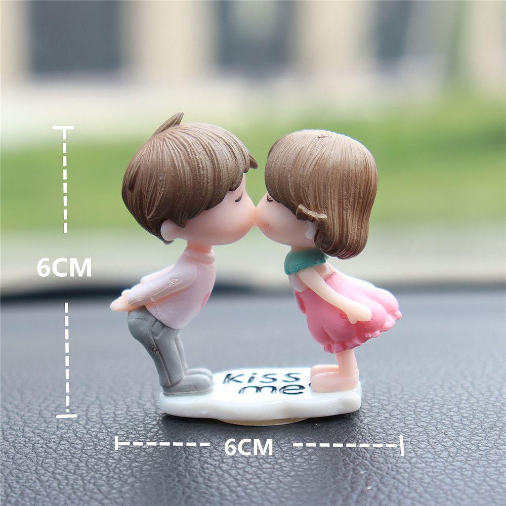 Girl Boy Home Decor Couple Car Air Vent Statues Perfume Clip Decor Miniatures Car Ornaments