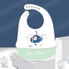Waterproof Soft Silicone Baby Feeding Stuff Cartoon Print Adjustable Children Kids Bibs