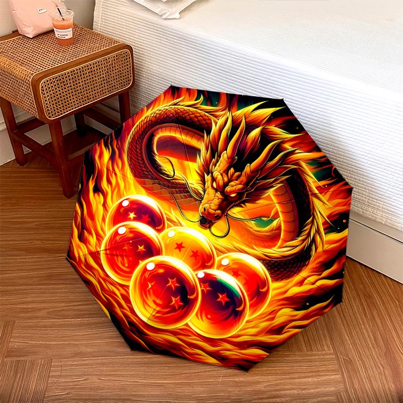 1 шт. Автоматический складной зонт - Узор Dragon Ball Super Портативный складной дизайн с 8 спицами Рождественские и Новогодние подарки