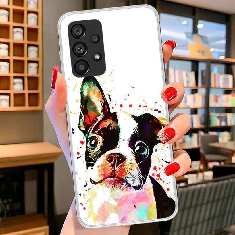 French Bulldog Dog Pug Phone Case For Samsung Galaxy A17 A37 A57 A16 A26 A36 A56 A15 A25 A35 A55 A14 A24 A34 A54 A13 A23 A33 A53