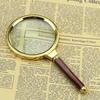 10X Handheld Magnifier Retro Zinc Alloy Frame Loupe Jeweler Magnifying Glass