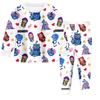 Children's Fashion Suit Skirt Round Neck Long Sleeve Top Pants