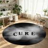 The Cure Printed Round Crystal Velvet Rug Soft Non Slip Floor Carpet For Bedroom Holiday Gift
