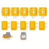 Yellow Battery Tool Holders Mountable Tool Holders For Garage Battery 10 Packs Easy Installation Perfect For Garages