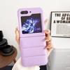 Применимо к чехлу для складного мобильного телефона Samsung Z Flip6 zflip4, чехол-пуховик однотонная задняя крышка, защитный чехол из ПК 5-го поколения